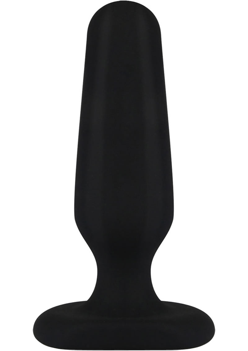 Hustler All About Anal Seamless Silicone Butt Plug Black 3 Inch