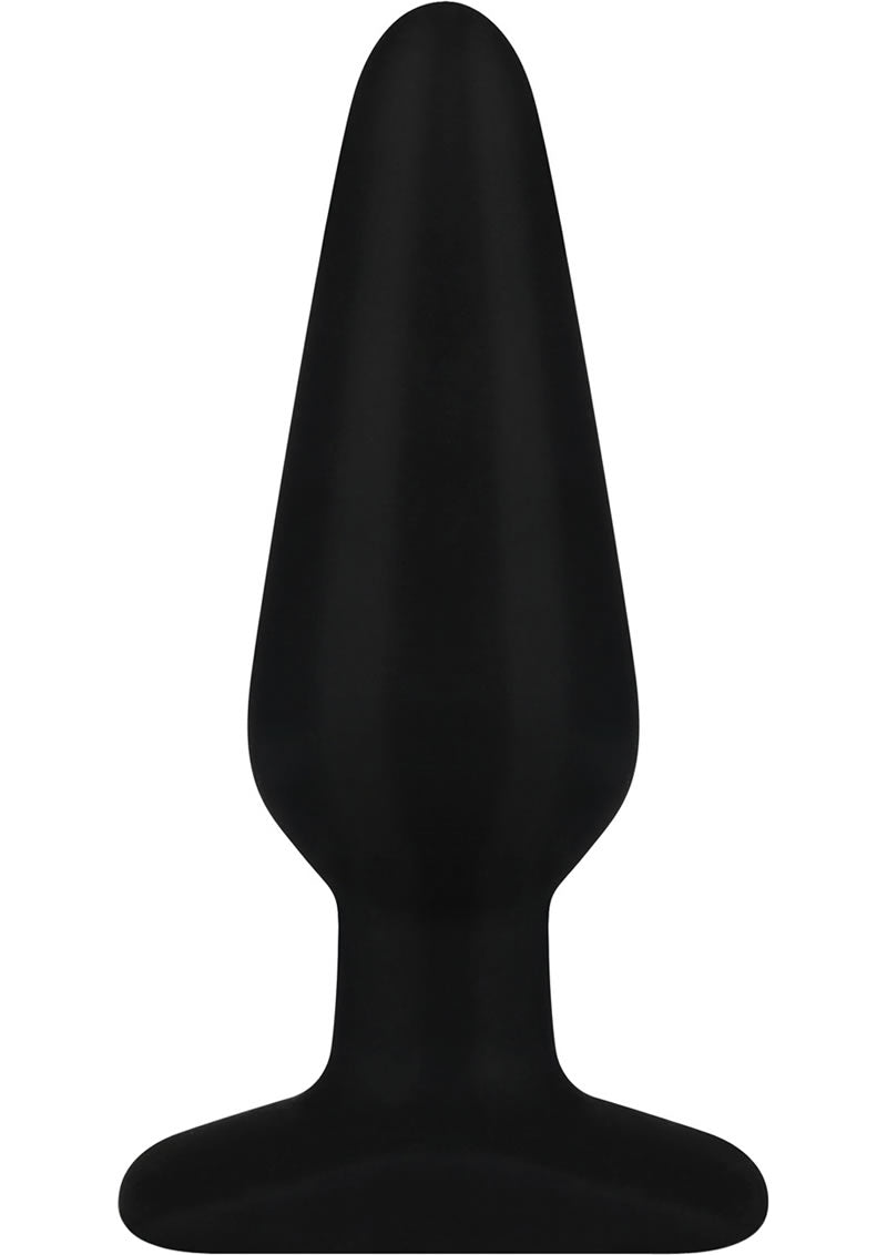 Hustler All About Anal Seamless Silicone Butt Plug Black 5.5 Inch