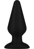 Hustler All About Anal Seamless Silicone Butt Plug Black 6 Inch