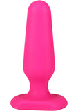 Tapón anal de silicona sin costuras Hustler All About Anal de 3 pulgadas de color rosa