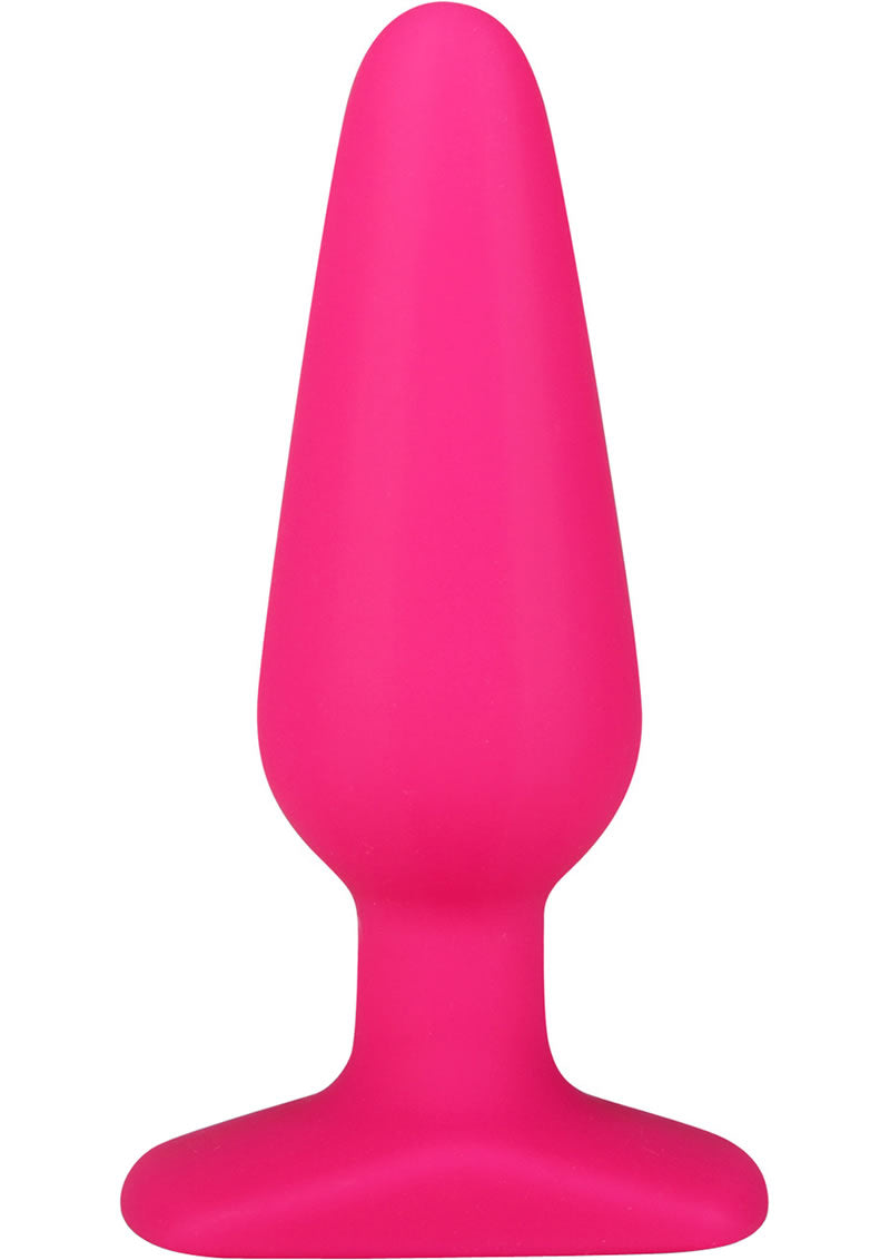 Hustler All About Anal Seamless Silicone Butt Plug Pink 5.5 Inch