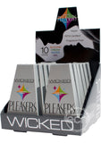 Wicked Pleasers Lubricants Variety Pack Counter Display 12 Boxes Per Display 10 Packs Per Box