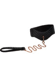 Entice Posture Collar With Leash Black Adjustable