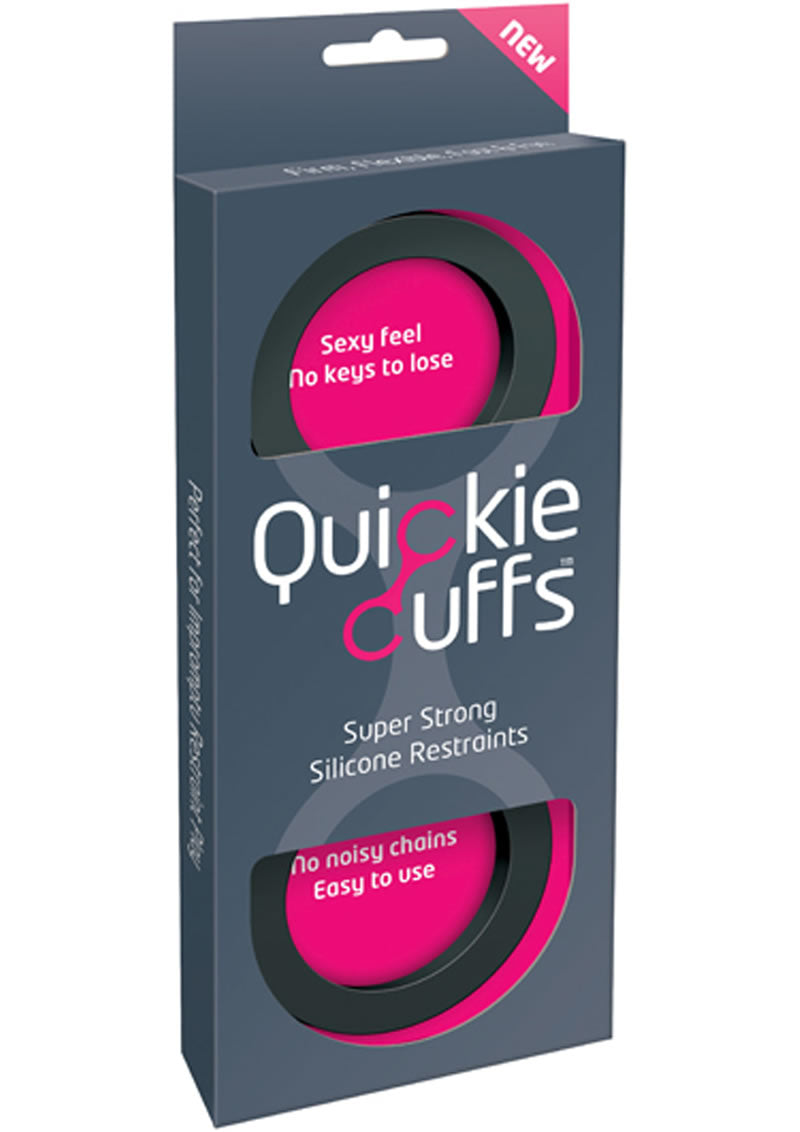 Quickie Cuffs Silicone Restraints Medium Black