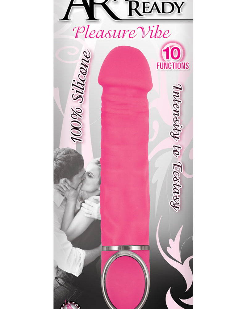 Always Ready Pleasure Vibe Silicone 10 Function Waterproof Pink 7.25 Inch