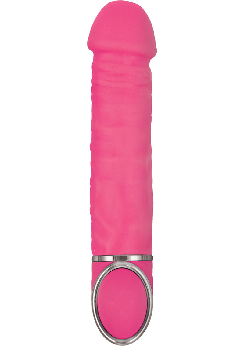 Vibrador de placer Always Ready de silicona, 10 funciones, resistente al agua, color rosa, 7,25 pulgadas