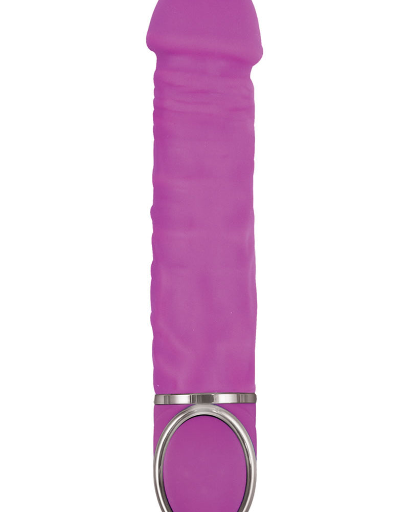 Always Ready Pleasure Vibe Silicone 10 Function Waterproof Purple 7.25 Inch