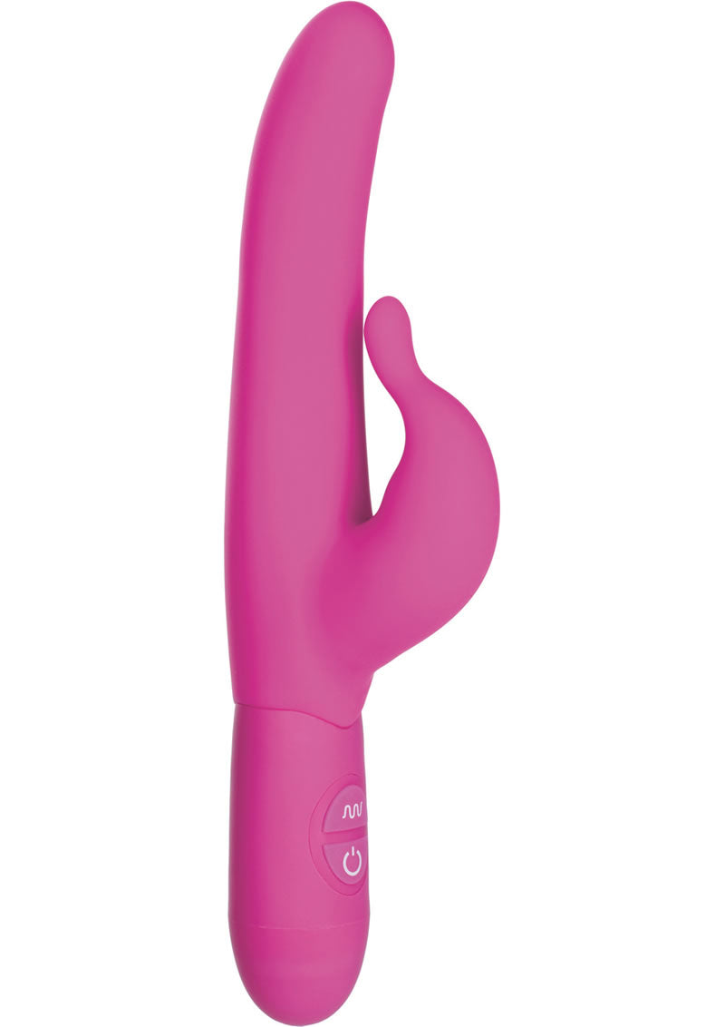 Vibrador de silicona con 10 funciones, resistente al agua, con doble motor, de 4,25 pulgadas, de color rosa