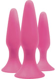 Sliders Trainer Kit Anal Plugs 3 Assorted Sizes Pink