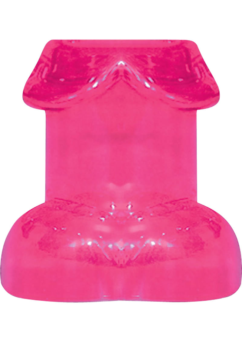 Vaso de chupito con forma de pene que brilla en la oscuridad, color rosa