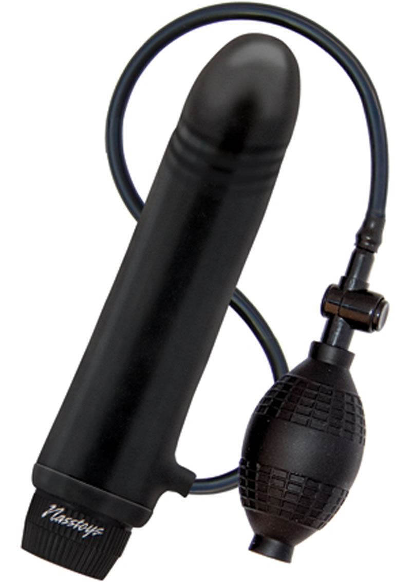 Mack Tuff Inflatable Black Magic Vibrating Dong Black 8.2 Inch