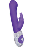 Vibrador de silicona G Spot Rabbit de edición limitada en color morado y cristalizado