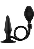 Tapón anal inflable de silicona Booty Call Booty Pumper, tamaño pequeño, color negro