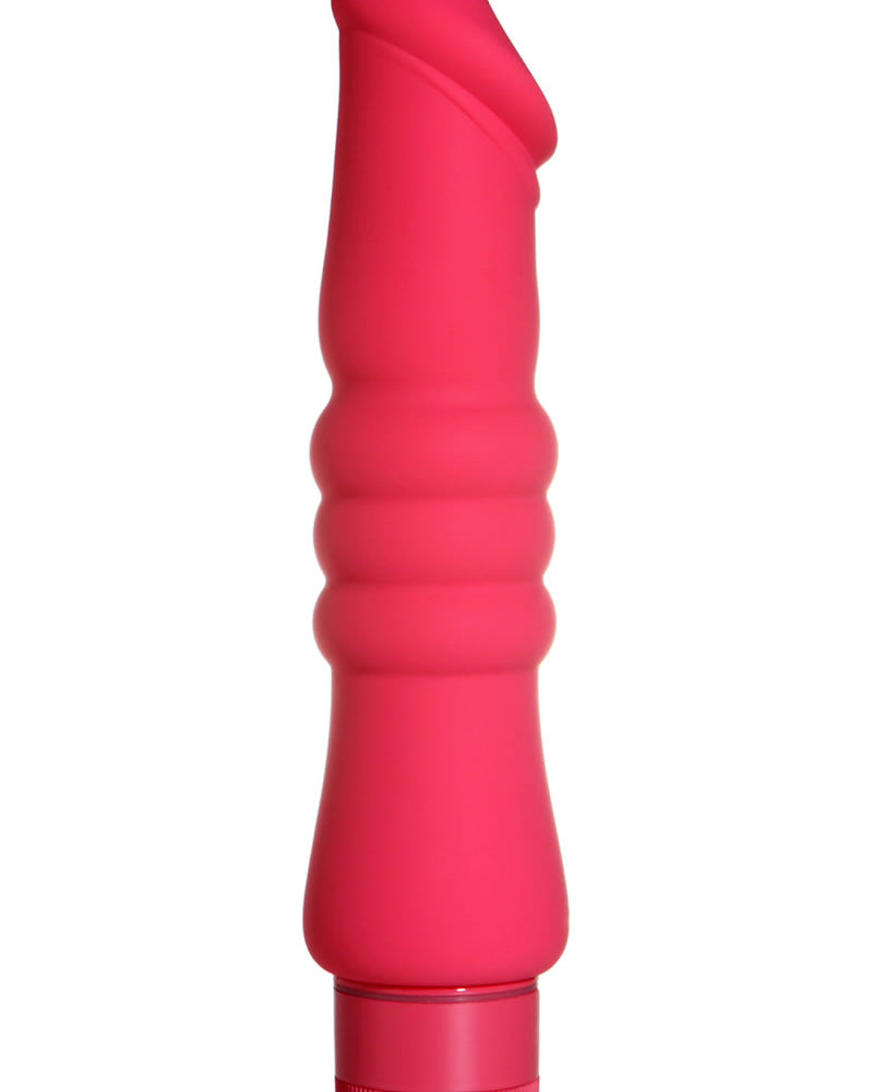 Masajeador vibratorio de silicona Indulge de Sinclair Select, resistente al agua, color rosa