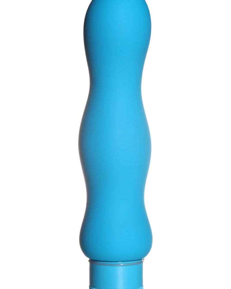 Masajeador vibratorio de silicona Inspire de Sinclair Select, resistente al agua, color azul