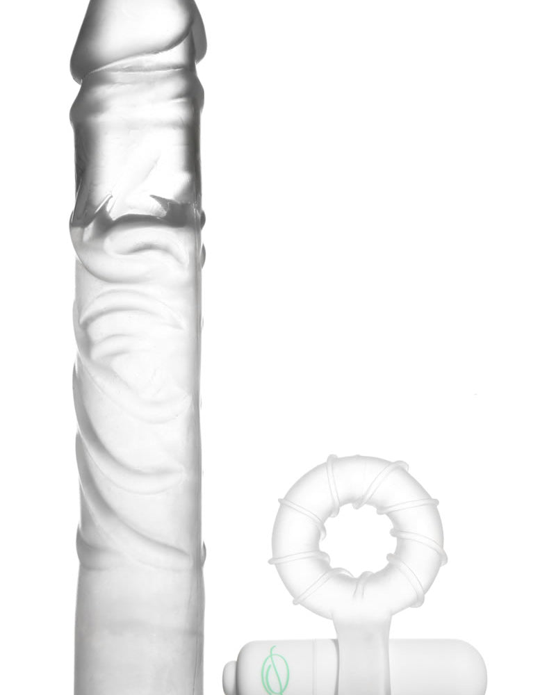 Kit de extensión de pene Sinclair Select Fulfill, resistente al agua, transparente, 8 pulgadas