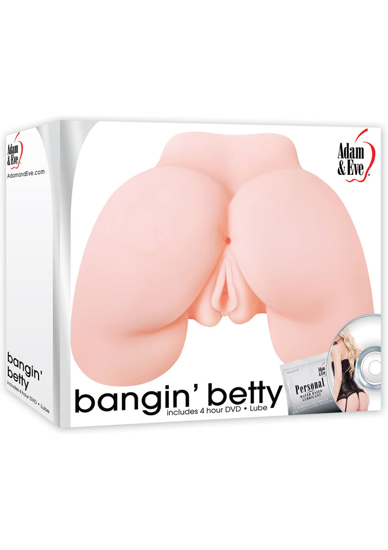 Adam and Eve - Bangin' Betty Masturbator Kit -Flesh (With DVD)