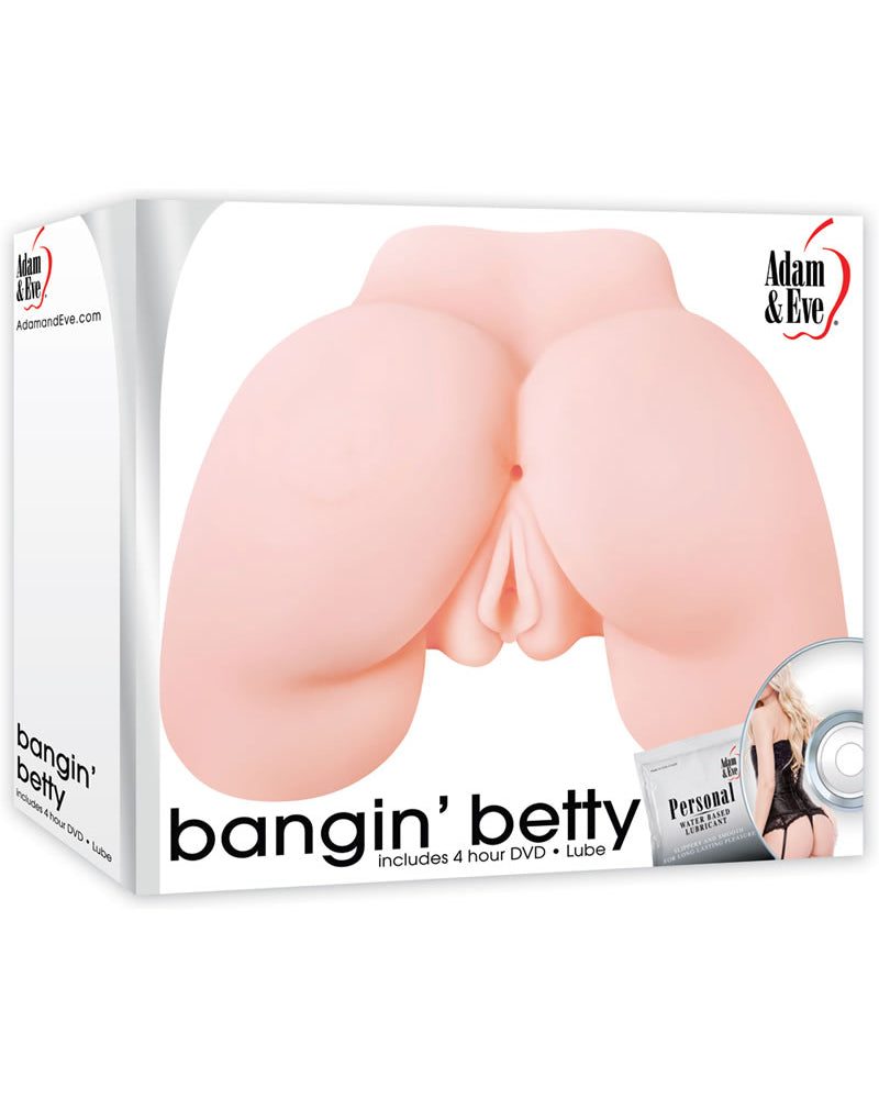 Adam and Eve - Bangin' Betty Masturbator Kit -Flesh (With DVD)