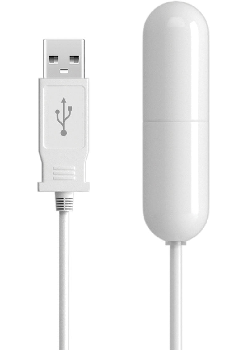 Isex USB Slim Bullet White 2.25 Inch