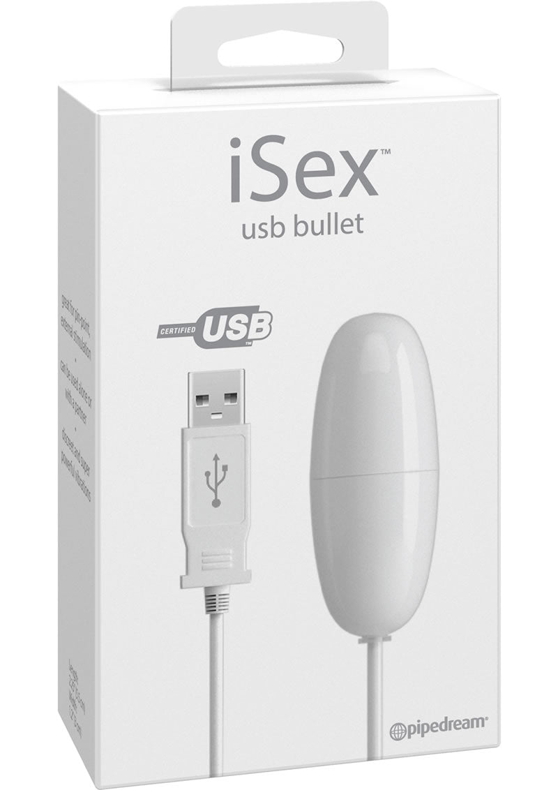 Isex USB Bullet White 2.25 Inch