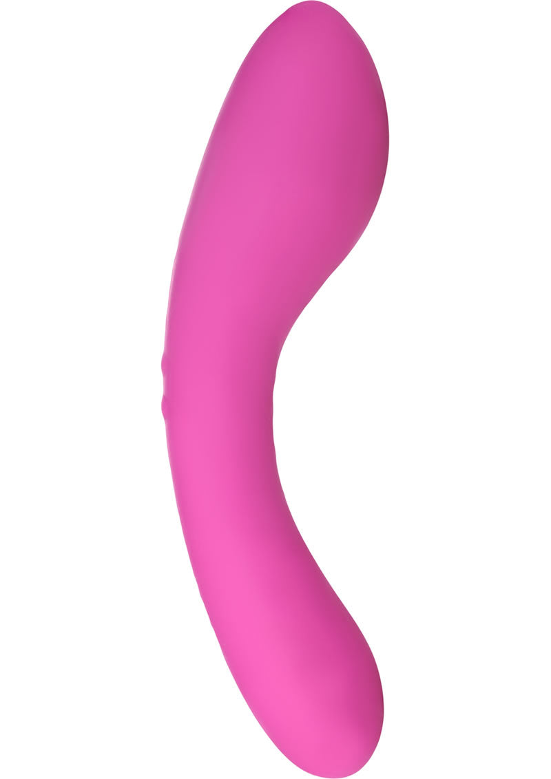 Swan Wand Vibrador de silicona resistente al agua color rosa