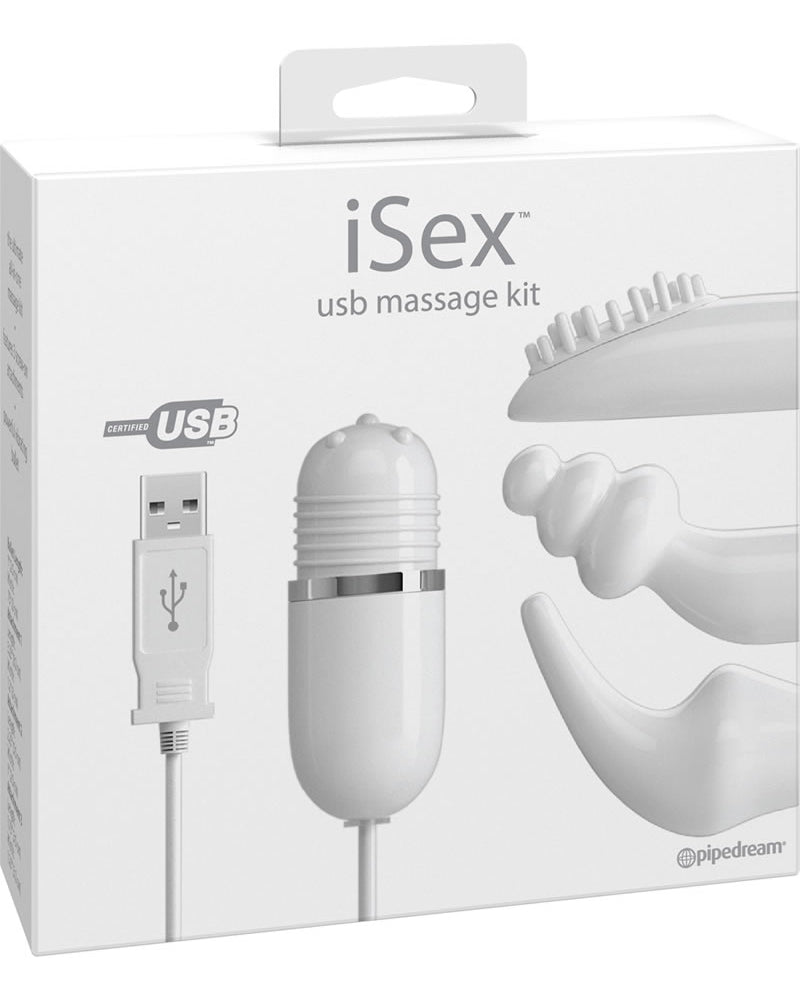 Kit de masaje USB Isex blanco