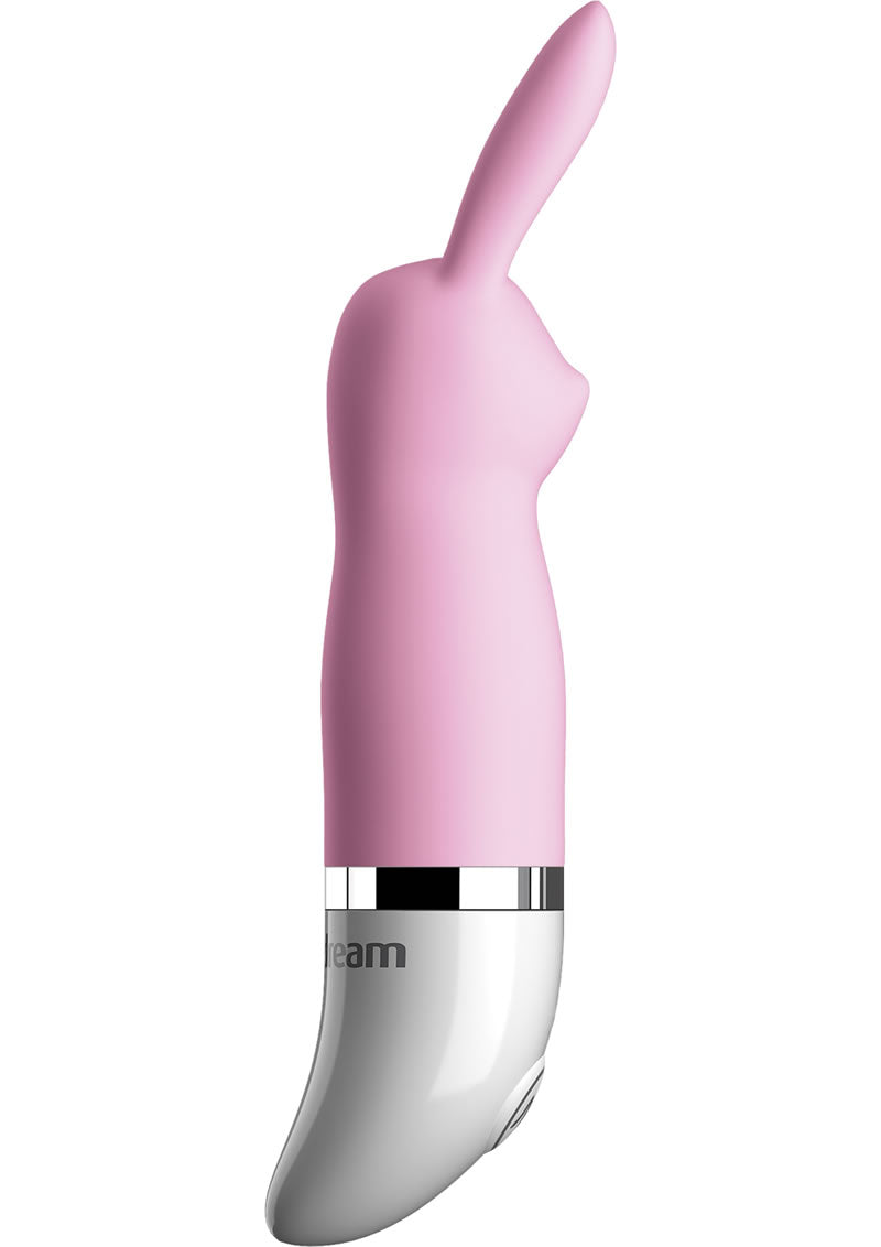 Mini vibrador de silicona Crush Snuggle Bunny, resistente al agua, color rosa, 2,25 pulgadas