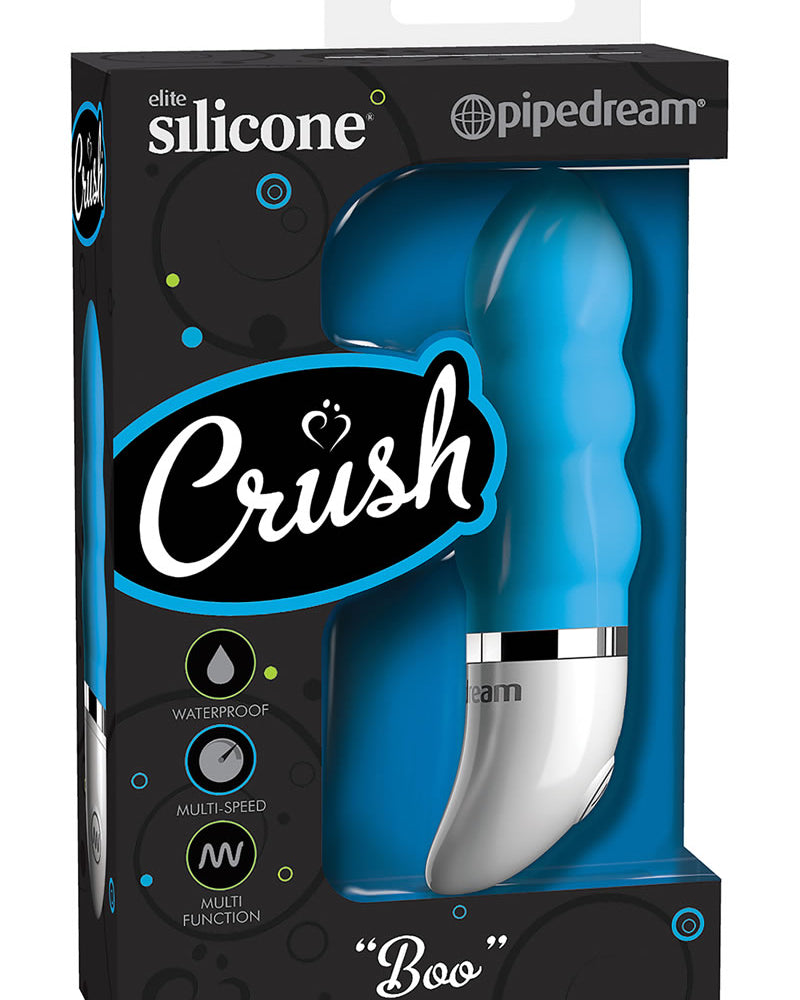 Crush Silicone Boo Mini Vibe Impermeable Azul 2,25 Pulgadas