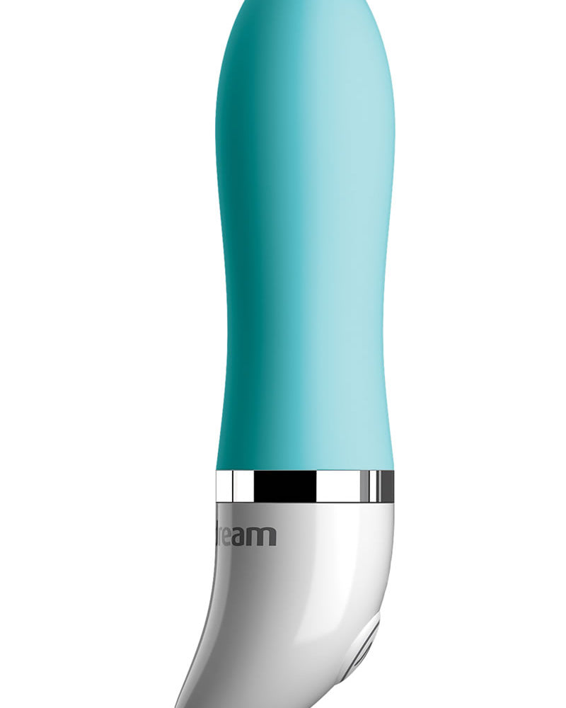 Mini vibrador de silicona Crush Jelly Bean resistente al agua, color turquesa, 2,25 pulgadas