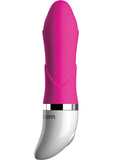 Mini vibrador de silicona Crush Cutie Pie, resistente al agua, color rosa oscuro, 2,25 pulgadas