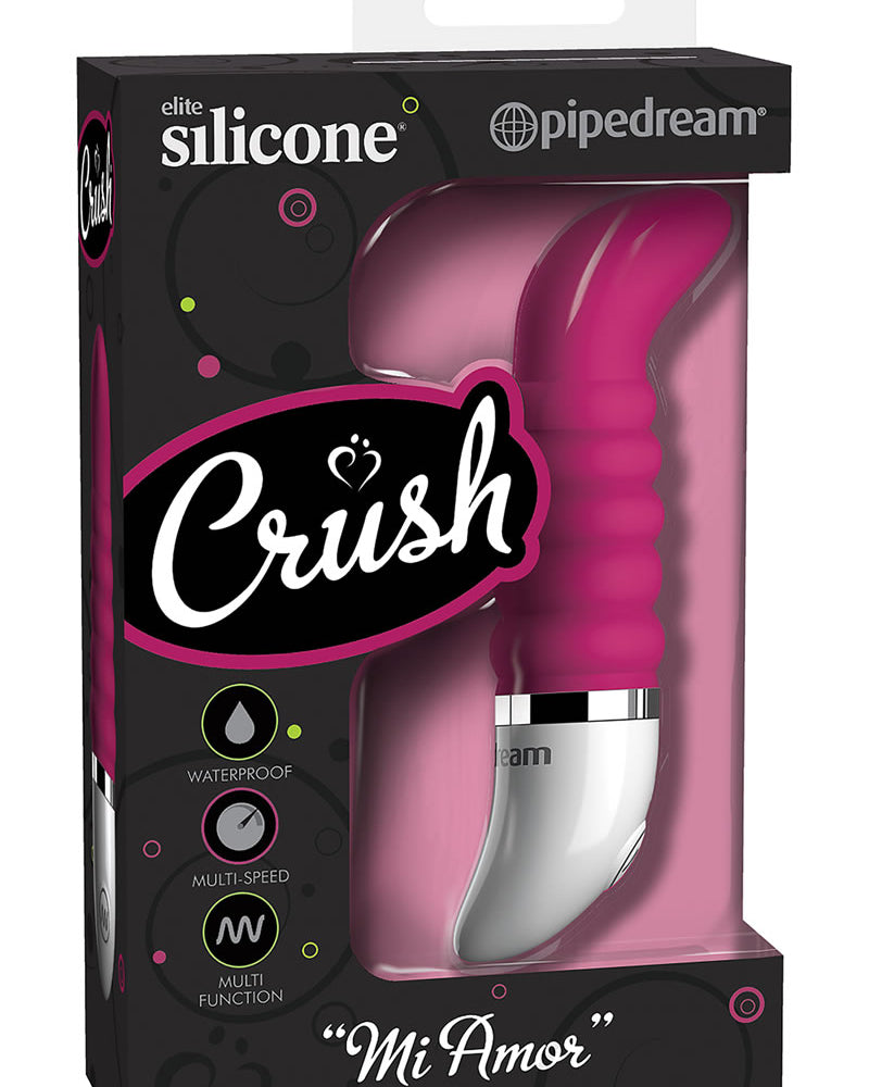 Vibrador de silicona resistente al agua Mi Amore Mini de 2,25 pulgadas y color rojo violeta