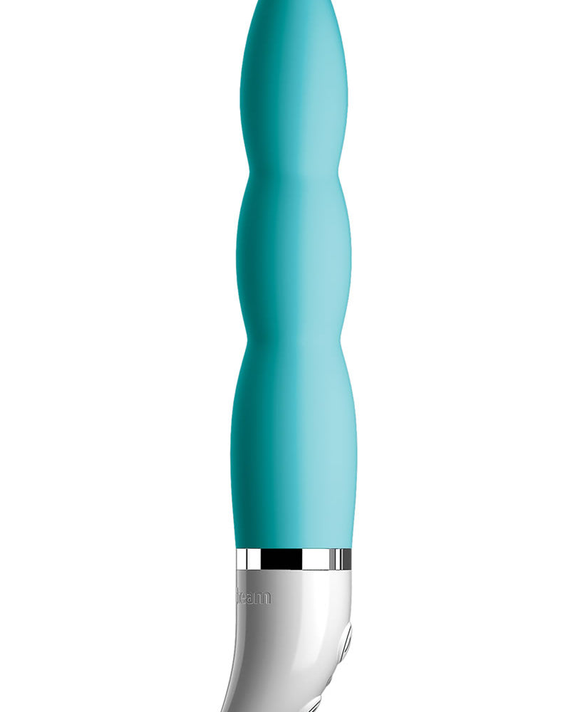 Vibrador de silicona para cupcakes resistente al agua, color turquesa, 5,25 pulgadas