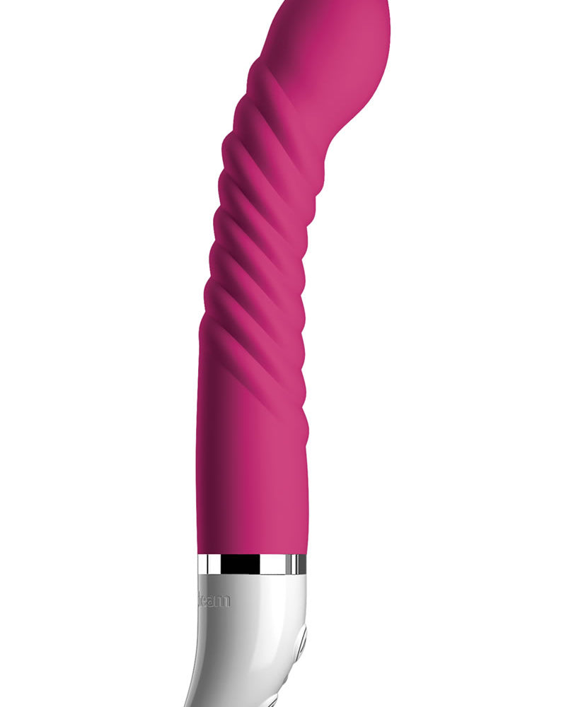 Vibrador de silicona Crush Babe, resistente al agua, color rojo violeta, 5,25 pulgadas