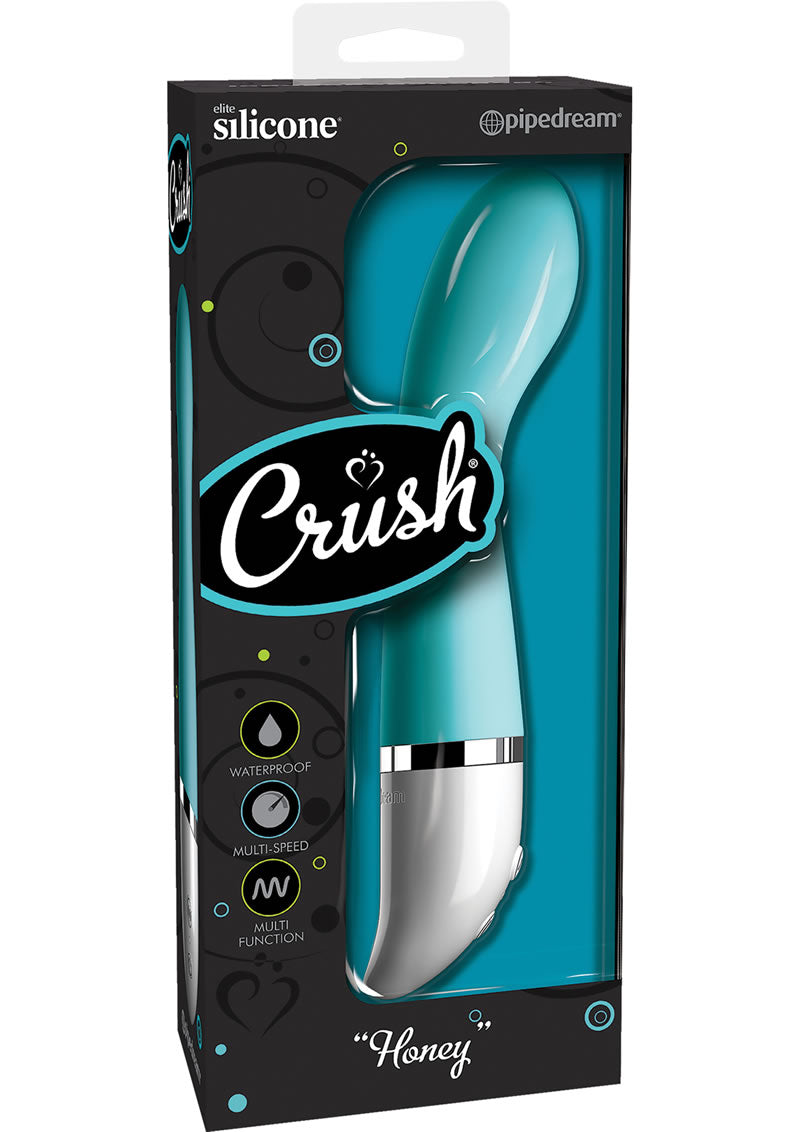 Crush Silicone Honey Vibe Waterproof Turquoise 6.5 Inch