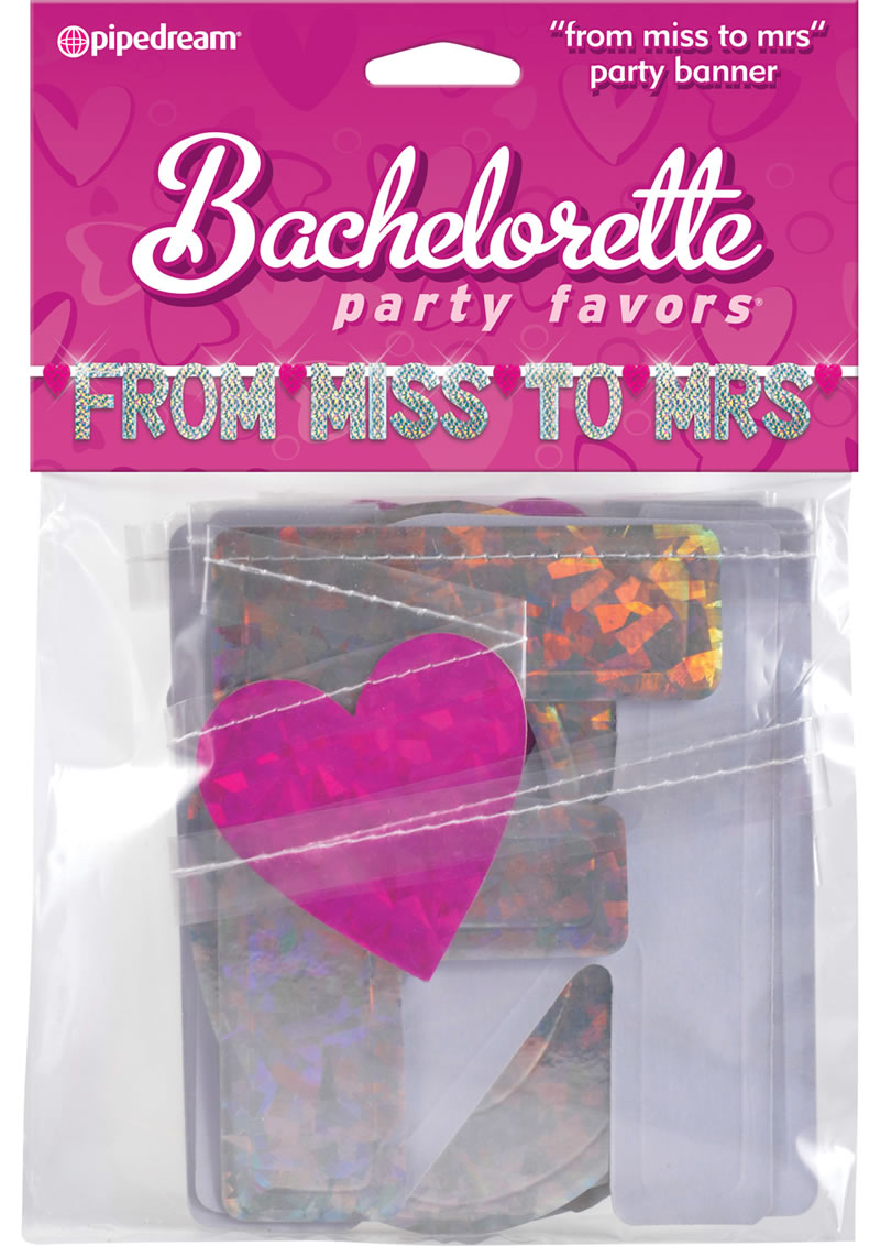 Bachelorette Party From Miss To Mrs Banner