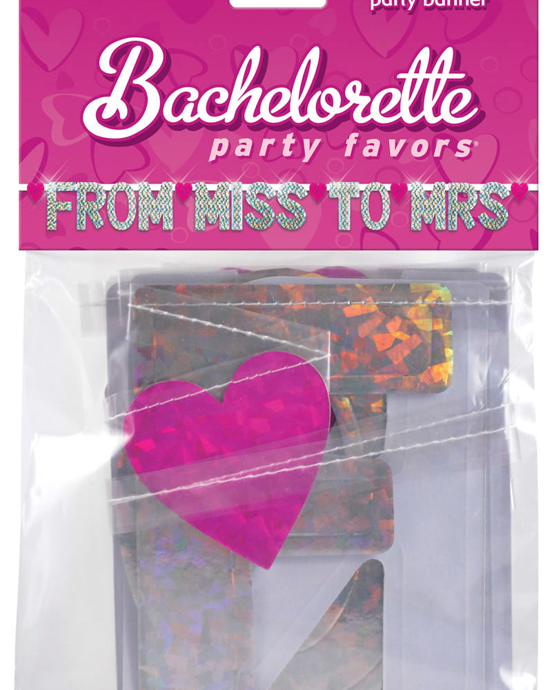 Bachelorette Party From Miss To Mrs Banner