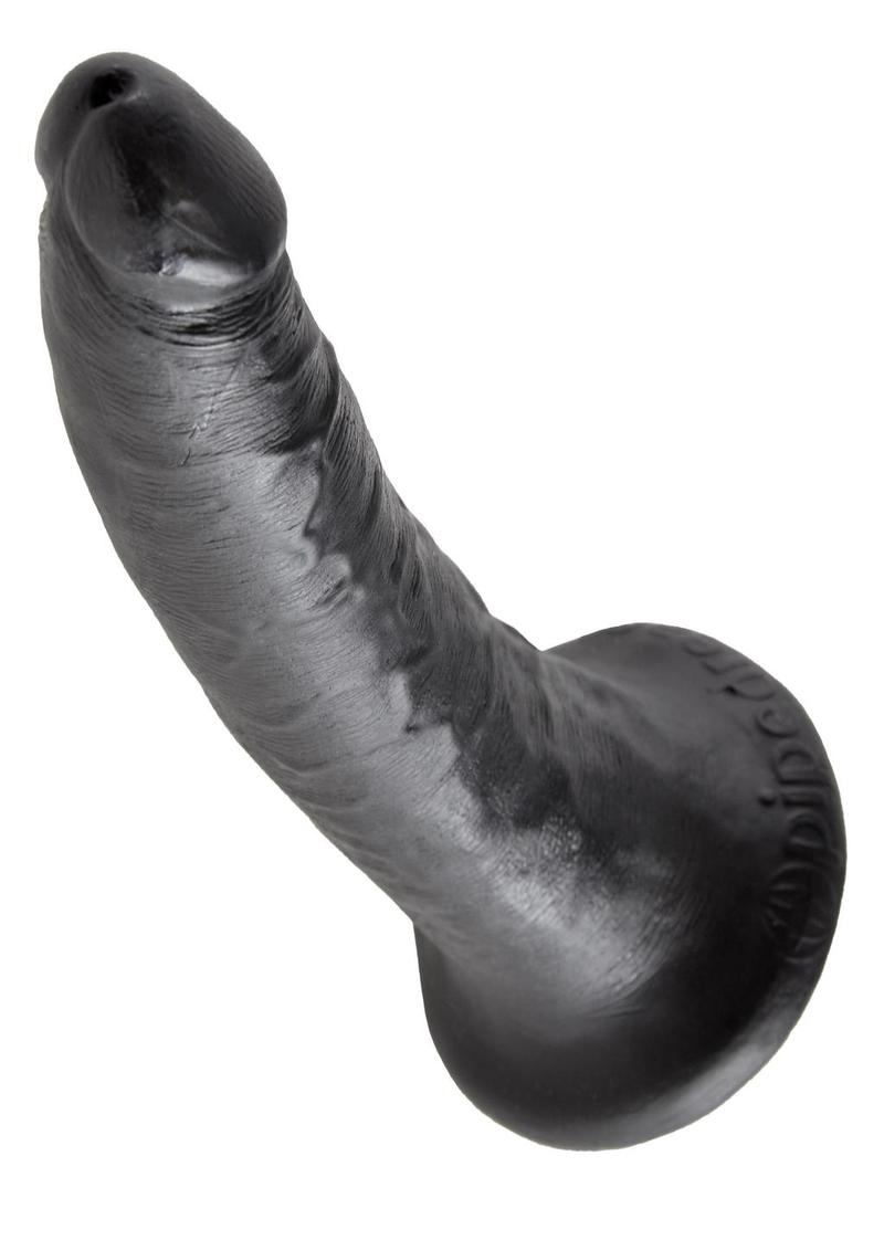 King Cock Realistic Dildo Black 7 Inch
