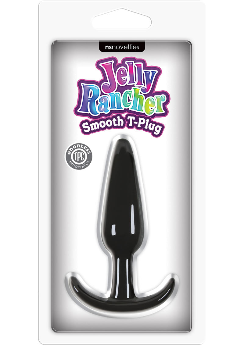 Jelly Rancher - Conector en T liso, color negro, tamaño pequeño