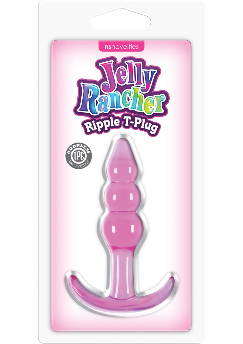 Jelly Rancher Ripple T Plug Pink 4.3 Inch