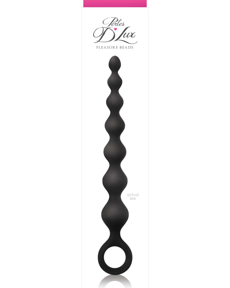 Perlas de placer de silicona Perles Dlux negras