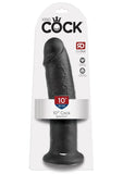 Consolador realista King Cock de 10 pulgadas, color negro