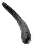 King Cock Tapered Double Dildo Black 16 Inch