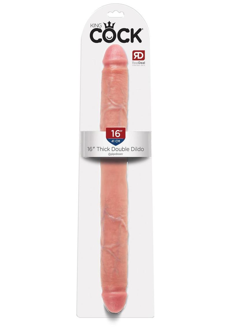 King Cock Thick Double Dildo Flesh 16 Inch