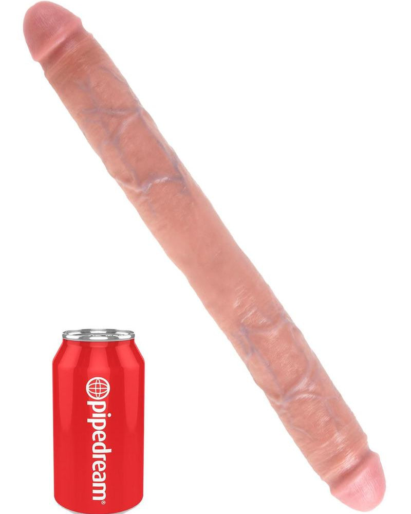 King Cock Thick Double Dildo Flesh 16 Inch