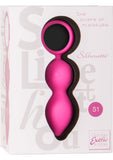 Ejercitador de Kegel de silicona recargable Sihouette S1, color rosa, 3,5 pulgadas