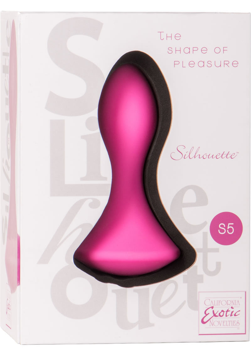 Sihouette S5 Rechargeable Silicone Anal Probe Pink 4 Inch