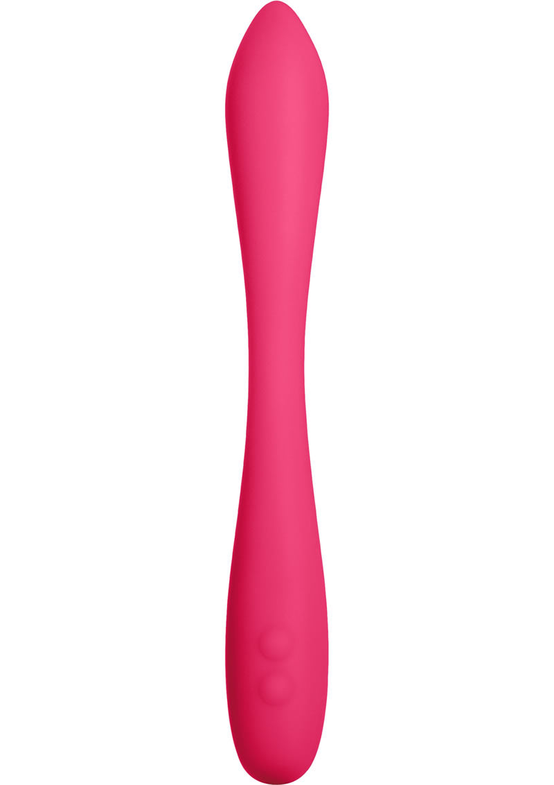 Vibrador de silicona flexible recargable Sihouette S9 rojo de 6,5 pulgadas