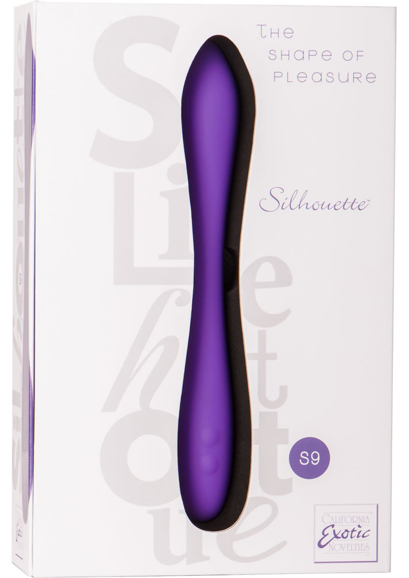 Vibrador de silicona flexible recargable Sihouette S9 morado de 6,5 pulgadas