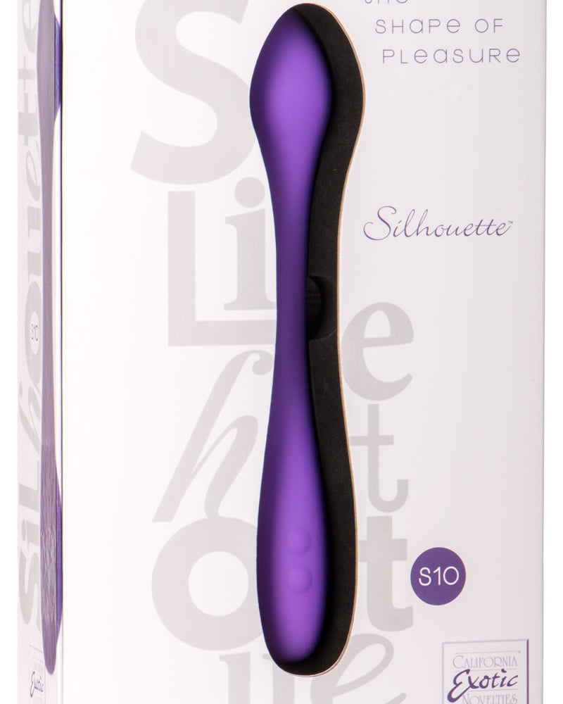 Vibrador de silicona flexible recargable Sihouette S10 morado de 6,5 pulgadas