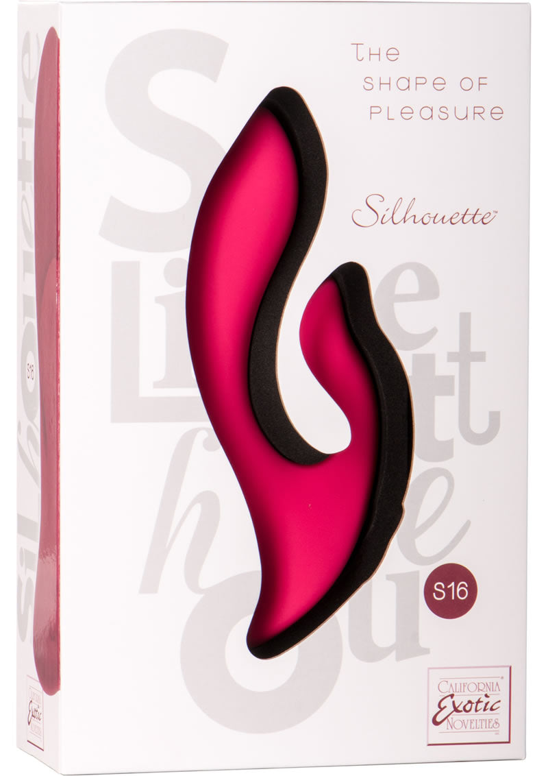 Sihouette S16 Rechargeable Dual Moter Silicone Vibe Red 4.5 Inch